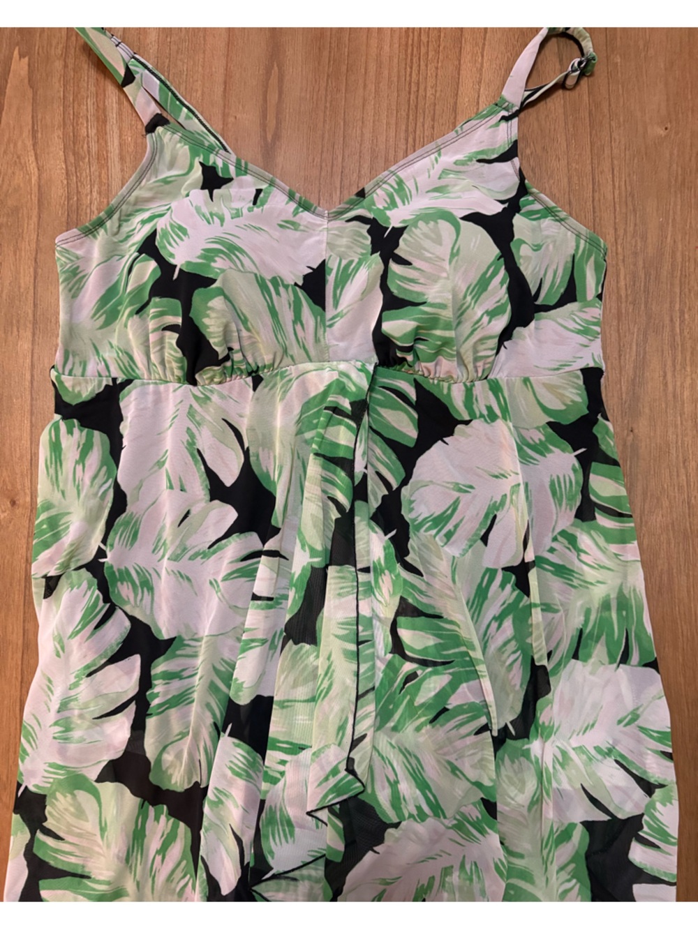 CACIQUE SWIM 26 ✨ plus size one piece swimsuit tropical print adjustable straps